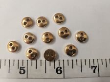 VINTAGE BUTTONS SET OF 24 SMALL TINY GOLD TUZ3566 picture