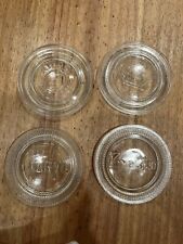 4 Vintage PRESTO ATLAS FARVO KNOX Glass Lids for Mason Canning Jar picture