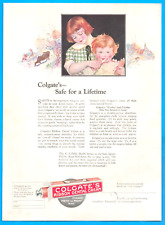 1924 COLGATE Ribbon Dental Cream toothpaste antique PRINT AD cleans teeth health picture