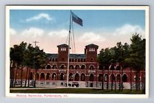 Portsmouth VA-Virginia, Marine Barracks at Navy Yard, Vintage Postcard picture