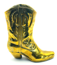Solid Brass Western Cowboy Boot Vintage 6 1/4