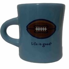 Life is Good Football Diner Coffee Mug 