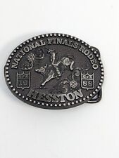 Hesston NFR National Finals Rodeo Belt Buckle 1988 Vintage picture