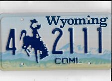 WYOMING license plate 