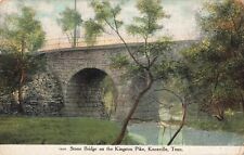 Stone Bridge on the Kingston Pike, Knoxville, Tennessee TN 1910 Vintage Postcard picture