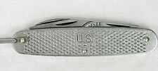 1988 Vintage US Military Camillus Stainless Steel Folding Pocket Knife 4 Blade picture
