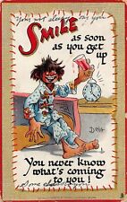 Dwig Comic Postcard Smile Get Up Never Know Whats Coming Tuck Artist Signed picture