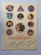 EUGENE KRANZ rare signed NASA APOLLO PROGRAM Employee Appreciation Certificate picture