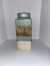 Beautiful Pottery Glazed Canister with Sand Texture picture