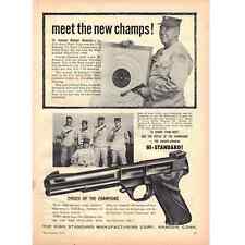 Vintage 1955 Print Ad for Hi-Standard .22 Pistol picture