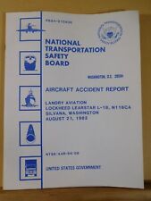 Aircraft Accident Report #84-6 Landry Aviation Lockheed Learstar 1983 picture