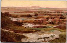 postcard Arizona's Painted Desert hand-colored Albertype posted 1927 Winslow AZ picture