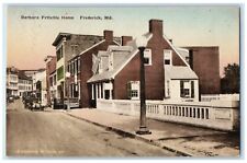 c1910's Barbara Fritchie Home Cars Frederick Maryland MD Handcolored Postcard picture