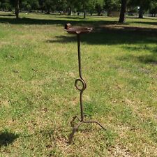Vintage Rustic Wrought Iron Ahray Stand Plant Stand H 24