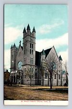 Tiffin OH-Ohio, St. Mary's Catholic Church, Antique Vintage Souvenir Postcard picture