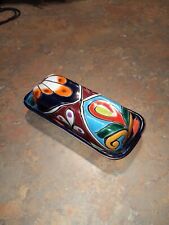 Beautiful Hand Painted Talavera Butter Dish Vintage Signed Mexico Pottery 7