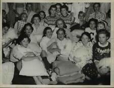 1955 Press Photo Shaker Heights High School girls at pajama party. - nee42492 picture