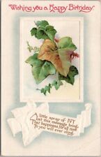 1914 HAPPY BIRTHDAY Embossed Postcard 