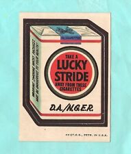 Wacky Packages vintage 3rd series sticker Lucky Stride ** Topps 1973 tan back picture
