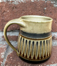 Mark Nafziger Studio Art Pottery Brush Creek Ohio Stoneware Coffee Cup Mug Brown picture