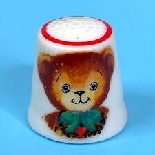 Vintage Reutter Germany Baby Bear Porcelain Thimble picture