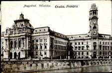 CI01714 romania bihor oradea city hall clock tower 1917 romanian overprint picture