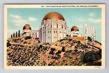 Los Angeles, CA-California, Planetarium, Griffith Park c1938, Vintage Postcard picture
