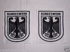 2 BUNDESWEHR Patches GERMAN MILITARY  EMBROIDERED CLOTH PATCH New  picture