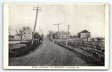 c1908 CREAMERY PA ROAD LEADING TO SKIPPACK EARLY A.M. SIMON POSTCARD P4512 picture