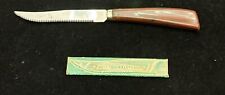 Vintage Quikut Steak Knife Serrated W/ Paper Sheath Quickie Stainless picture