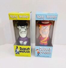 Lot of 2 Funko Wacky Wobbler Dudley Do-Right and Snidley Whiplash Bobbleheads picture
