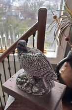 DEATON MUSEUM Pewter Bald Eagle  Figurine Wood Base For NWF picture