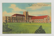 St Peter Martyr Priory Stockton Hill Winona Minnesota Postcard Linen Unposted picture