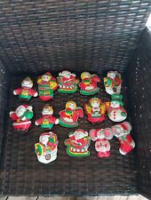 Vintage  Christmas Plastic Ornaments Empty candy containers Lot Of 14 picture