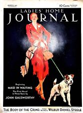 Original 1931 Ladies' Home Journal Cover: Maid in Waiting, John Galsworthy picture