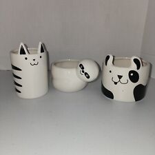 Set Of 3 Animal Planters Cat Dog Sloth-Target New picture