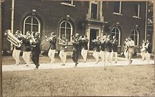 RPPC Oxford Ohio Miami University Marching Band Real Photo Postcard 1915 picture
