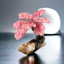 Crystal Bonsai Tree (Love Tree - Rose Quartz) Healing Gemstone Rock Figurine picture
