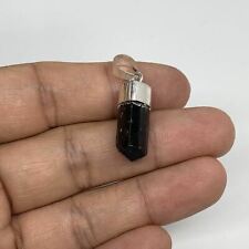 18cts, 20mm x 9mm, Natural Tourmaline Pendant Sterling Silver @Afghanistan,P67 picture