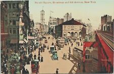 Herald Square New York Broadway Sixth NY c1910-1914 Antique Postcard - Unposted picture