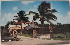 Vintage Tropical Acres Restaurant Dania Florida Chrome Postcard Unposted picture