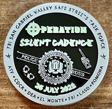 FBI San Gabriel Valley Safe Streets Task Force Silent Cadence GID Challenge Coin picture