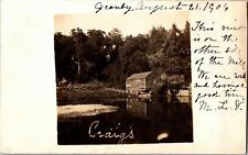 RPPC Craig's Mill North Granby CT c1906 Undivided Back Vintage Postcard X22 picture