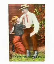 The Tie That Binds Romantic Couple Postcard picture