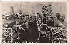 The Club S.S. Elena 1930s Steamer Dining Room RPPC Photo Postcard picture