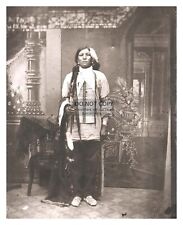 CRAZY HORSE 1877 OGLALA LAKOTA INDIAN CUSTERS LAST STAND 8X10 DISPUTED PHOTO picture