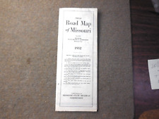 Vintage 1932 Road Map Of Missouri State Highway Commission Jefferson City picture