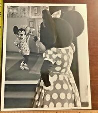 1986 Disneyland Characters Minnie Mouse Diva Photo 8x10 B&W Disney  picture