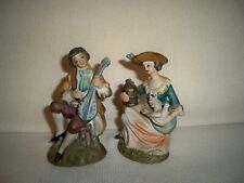 vintage seated figures pair picture