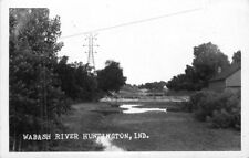 Indiana Huntington Wabash River RPPC Photo Postcard 22-7464 picture